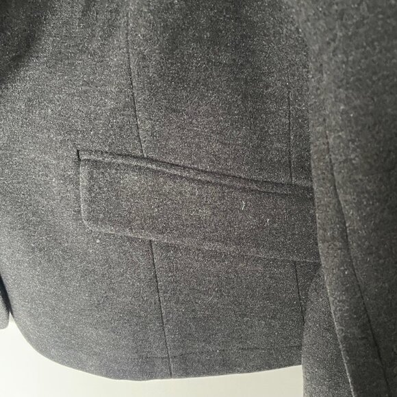 Anthropologie Cartonnier Cropped Blazer Jacket Gray Womens 14 Tomboy Style - Picture 6 of 9